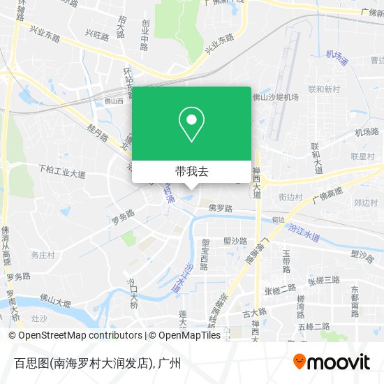 百思图(南海罗村大润发店)地图