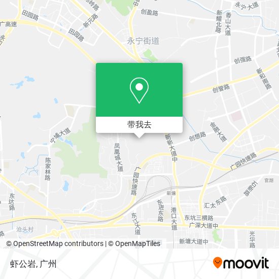 虾公岩地图