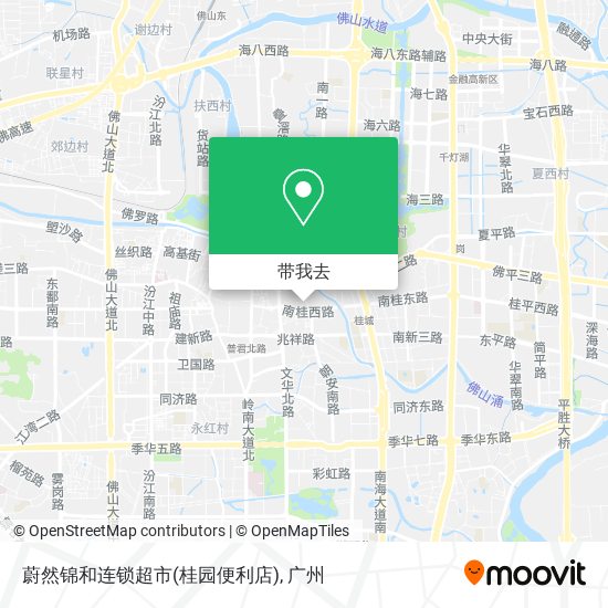 蔚然锦和连锁超市(桂园便利店)地图