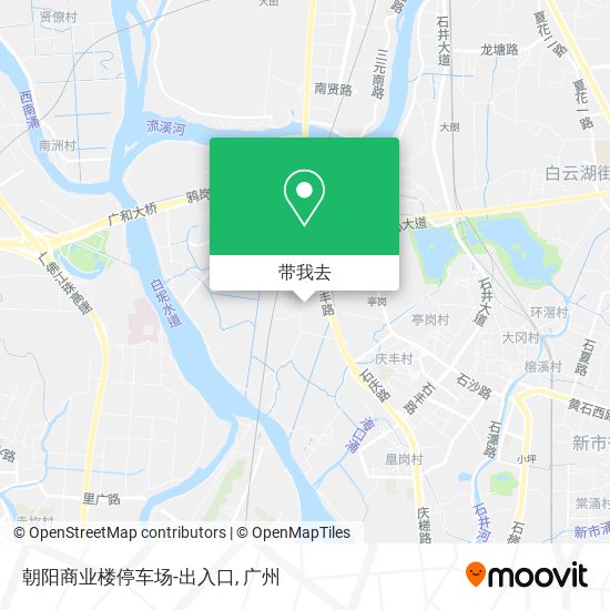 朝阳商业楼停车场-出入口地图