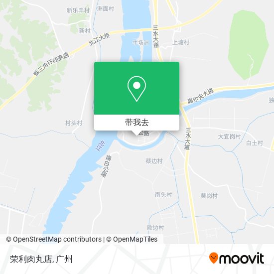 荣利肉丸店地图