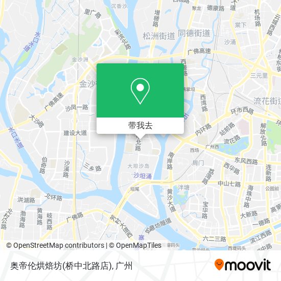 奥帝伦烘焙坊(桥中北路店)地图