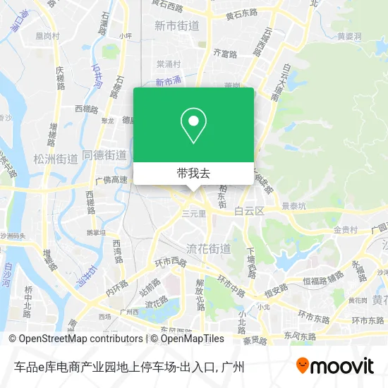 车品e库电商产业园地上停车场-出入口地图