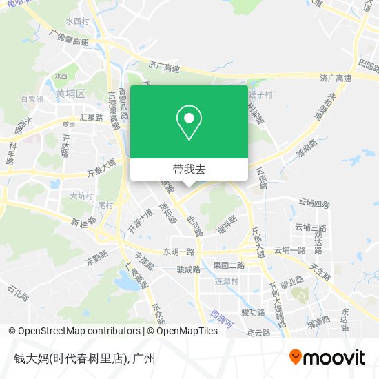 钱大妈(时代春树里店)地图