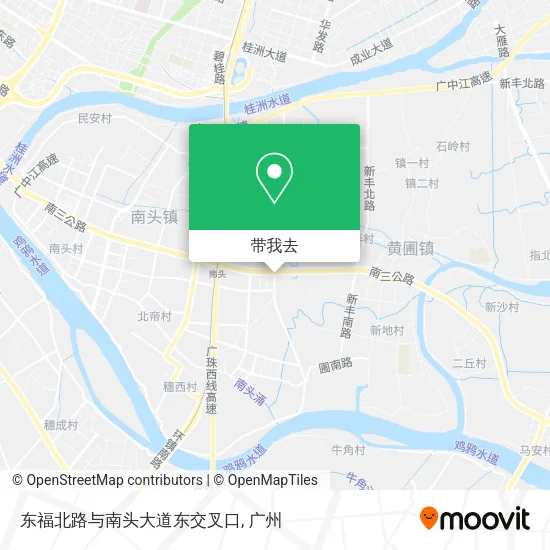 东福北路与南头大道东交叉口地图