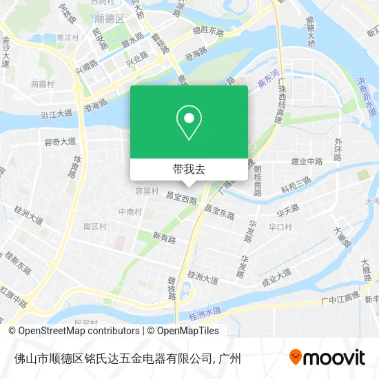 佛山市顺德区铭氏达五金电器有限公司地图