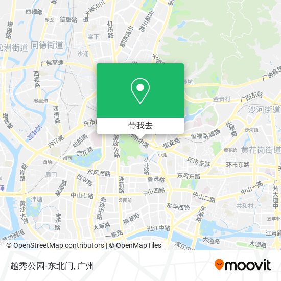 越秀公园-东北门地图