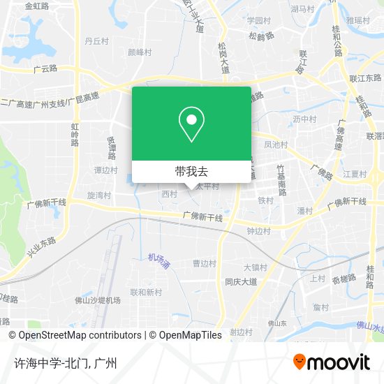 许海中学-北门地图