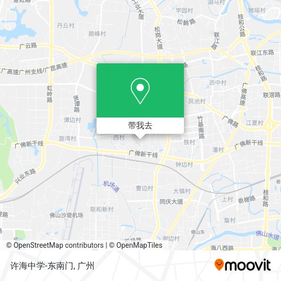许海中学-东南门地图