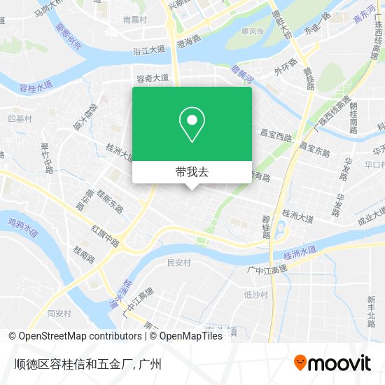 顺德区容桂信和五金厂地图