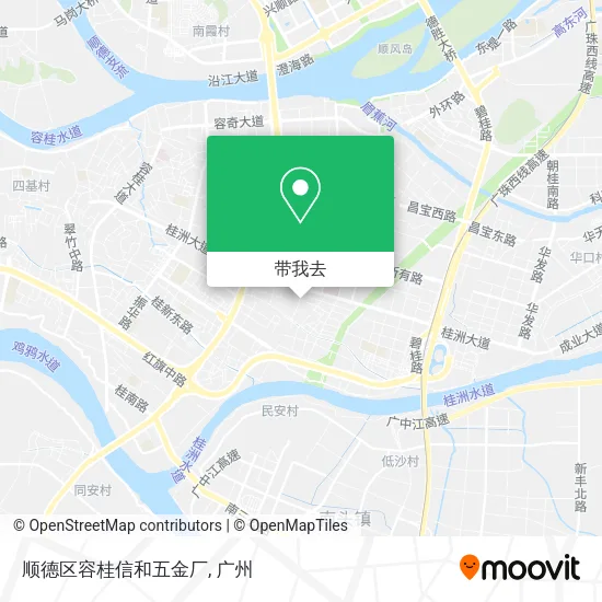 顺德区容桂信和五金厂地图