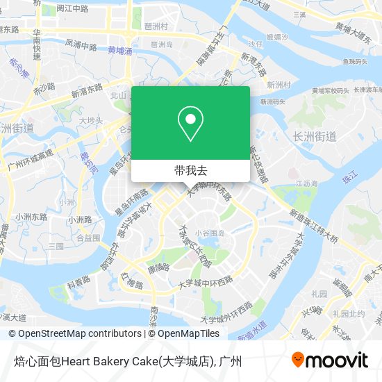 焙心面包Heart Bakery Cake(大学城店)地图