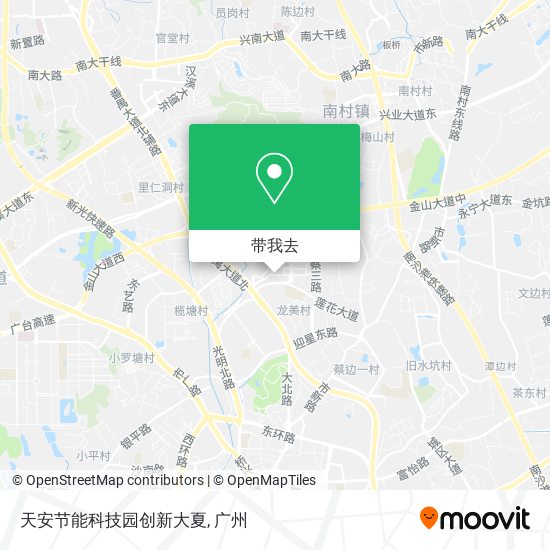 天安节能科技园创新大夏地图