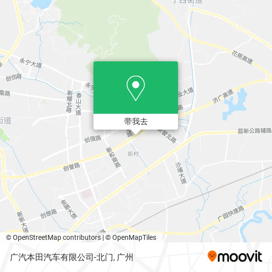 广汽本田汽车有限公司-北门地图