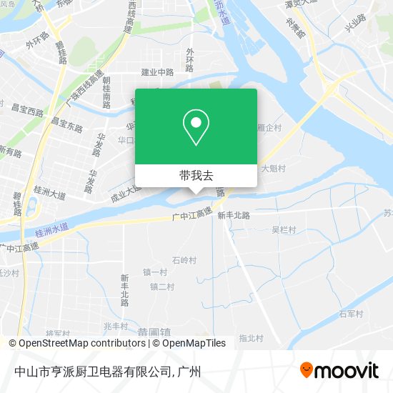 中山市亨派厨卫电器有限公司地图