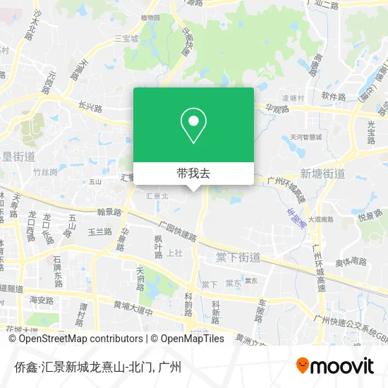 侨鑫·汇景新城龙熹山-北门地图