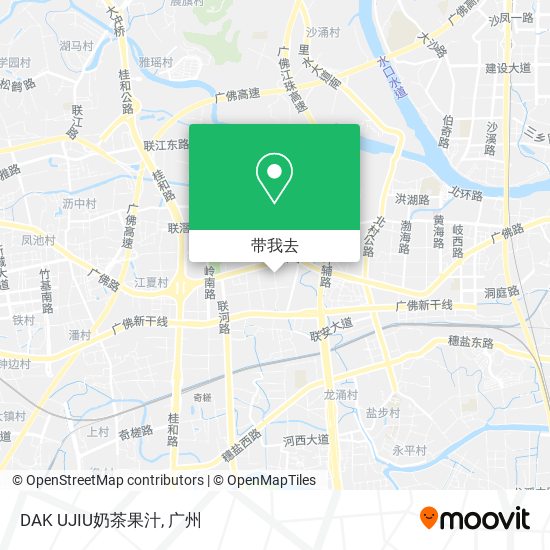 DAK UJIU奶茶果汁地图
