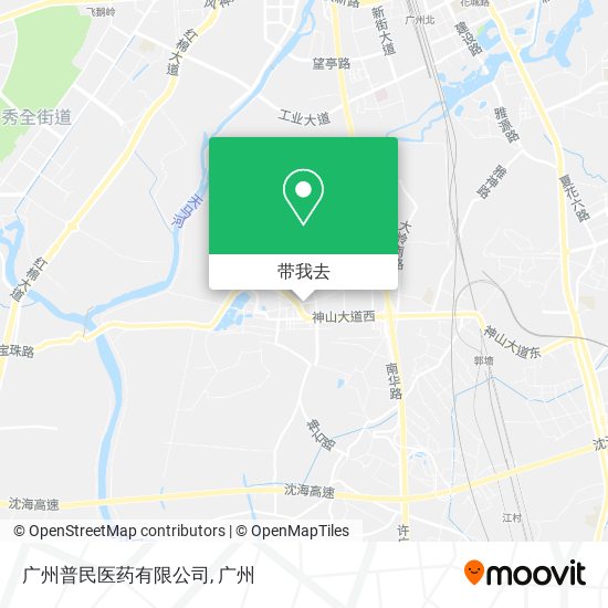 广州普民医药有限公司地图