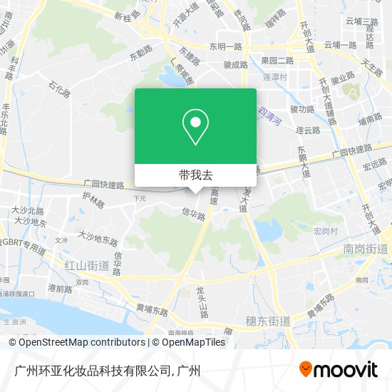 广州环亚化妆品科技有限公司地图