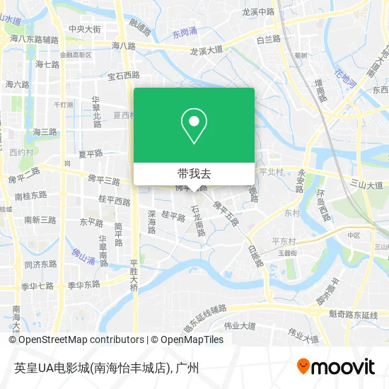 英皇UA电影城(南海怡丰城店)地图