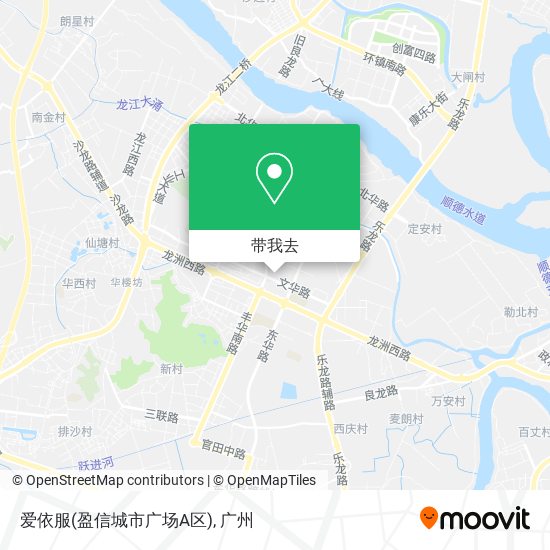 爱依服(盈信城市广场A区)地图