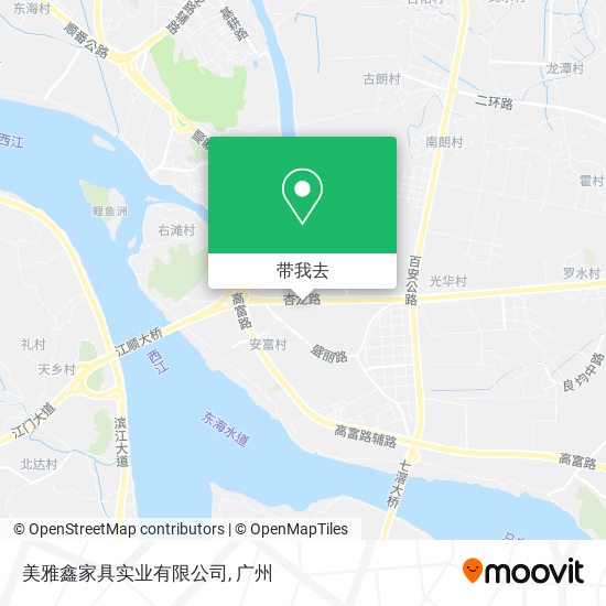 美雅鑫家具实业有限公司地图