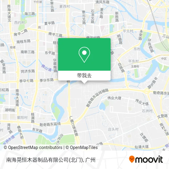 南海晃恒木器制品有限公司(北门)地图