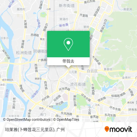 珀莱雅(卜蜂莲花三元里店)地图