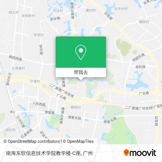 南海东软信息技术学院教学楼-C座地图