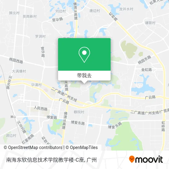 南海东软信息技术学院教学楼-C座地图
