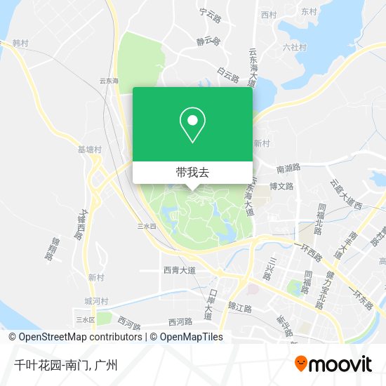 千叶花园-南门地图
