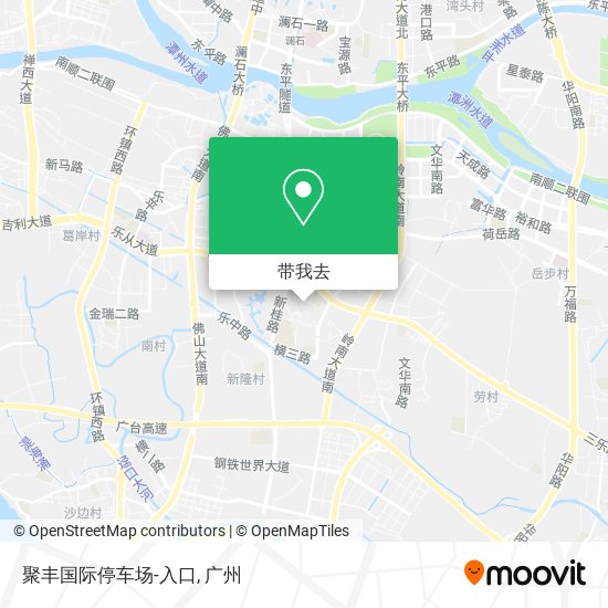 聚丰国际停车场-入口地图
