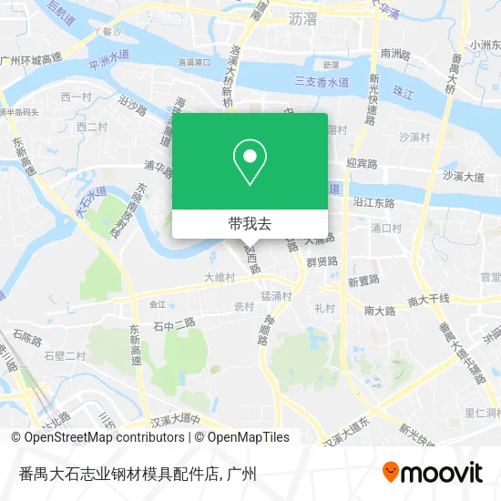 番禺大石志业钢材模具配件店地图