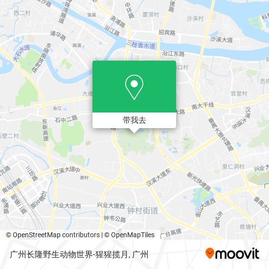 广州长隆野生动物世界-猩猩揽月地图