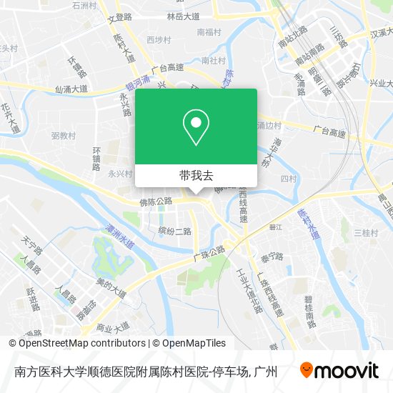南方医科大学顺德医院附属陈村医院-停车场地图