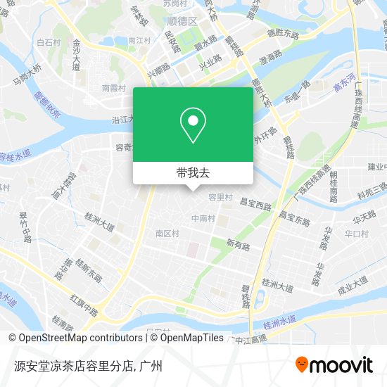 源安堂凉茶店容里分店地图