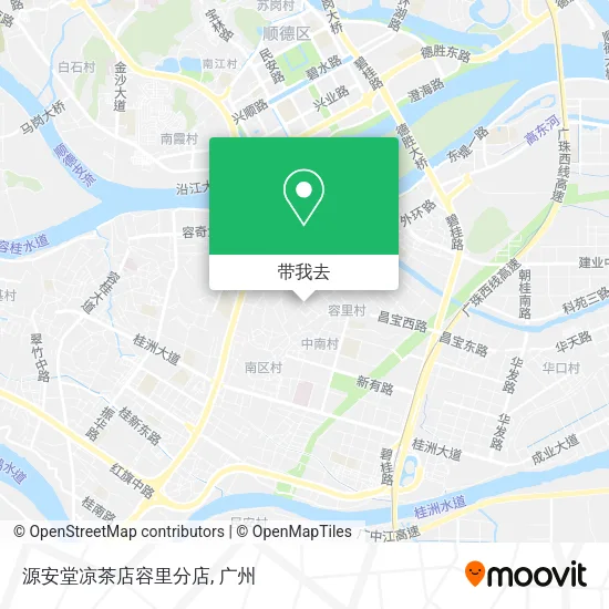 源安堂凉茶店容里分店地图