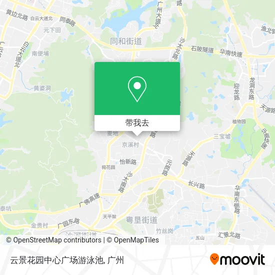 云景花园中心广场游泳池地图