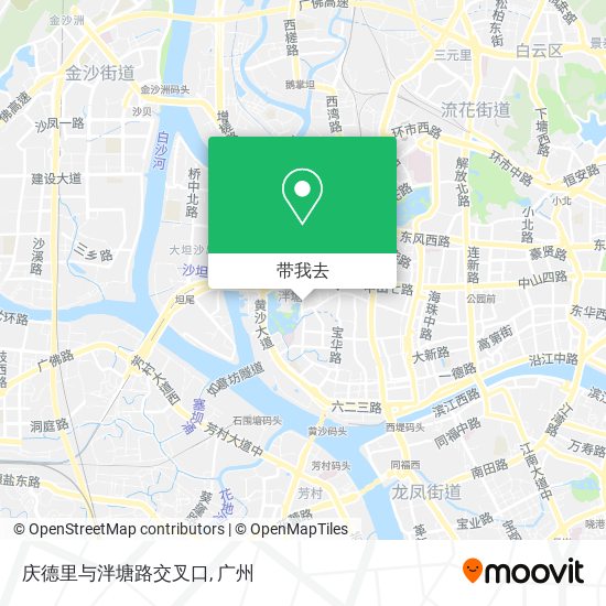 庆德里与泮塘路交叉口地图