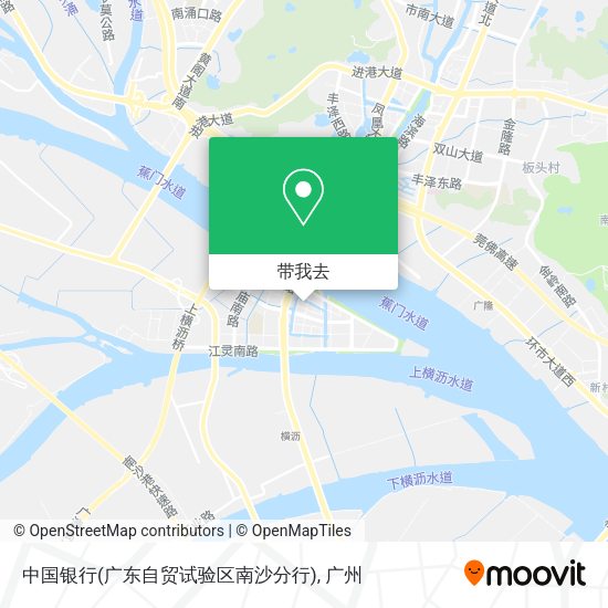 中国银行(广东自贸试验区南沙分行)地图