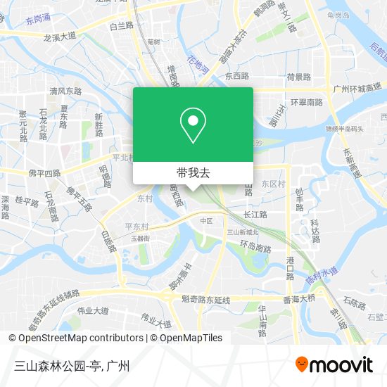 三山森林公园-亭地图