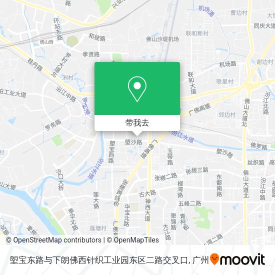 塱宝东路与下朗佛西针织工业园东区二路交叉口地图