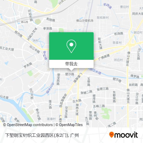 下塱朗宝针织工业园西区(东2门)地图