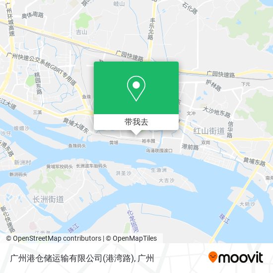 广州港仓储运输有限公司(港湾路)地图