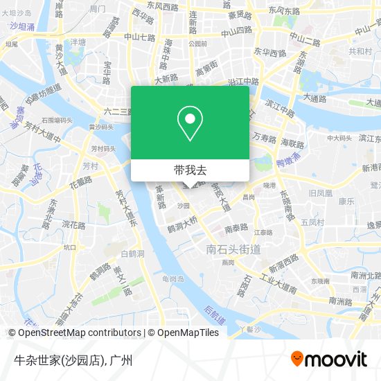 牛杂世家(沙园店)地图