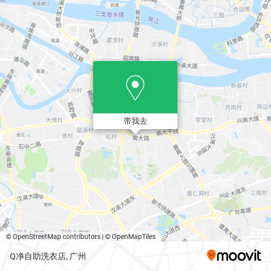 Q净自助洗衣店地图