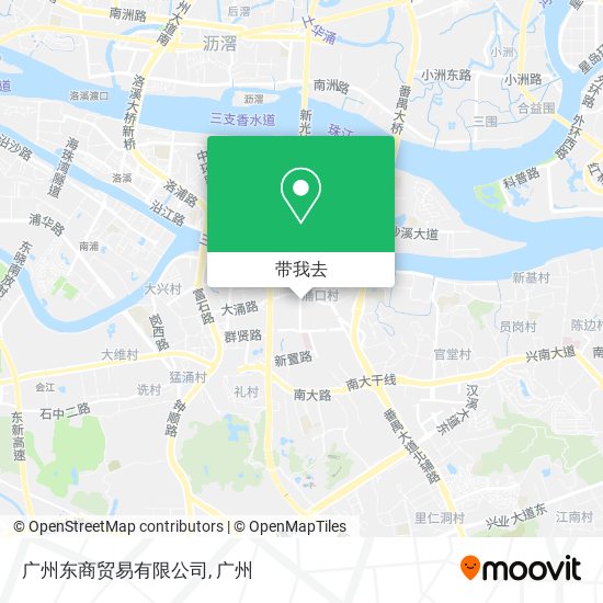 广州东商贸易有限公司地图