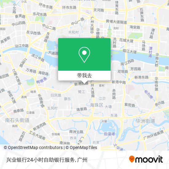 兴业银行24小时自助银行服务地图