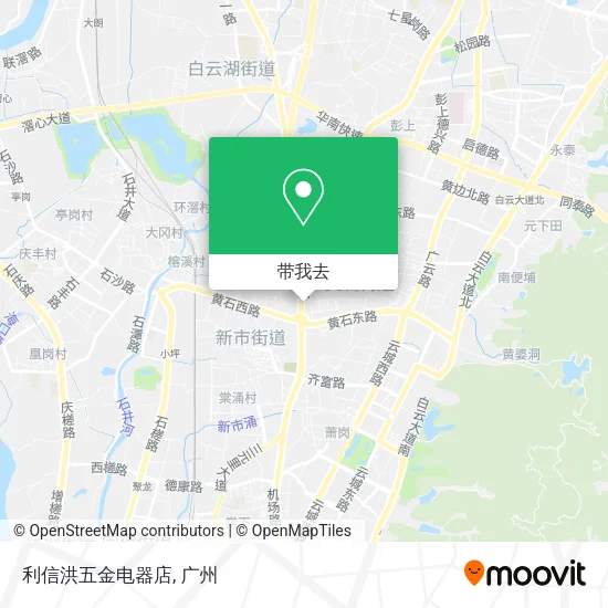利信洪五金电器店地图