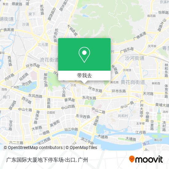 广东国际大厦地下停车场-出口地图